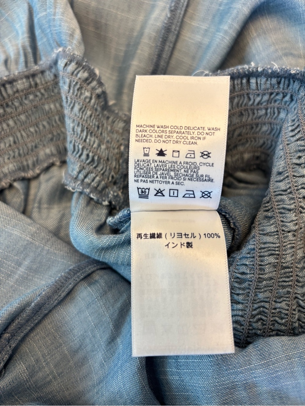 Lands' End Soft Indigo Sleeveless Jumpsuit - Picture 7 of 14